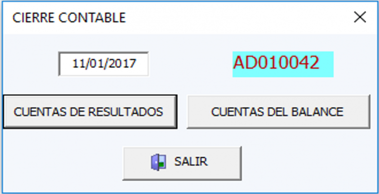 Macro excel Cierre contable automático