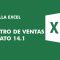 Plantilla excel - Registro de ventas Formato 14.1