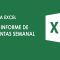 Plantilla excel: Informe de ventas semanal