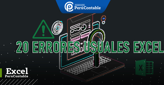 20 ERRORES USUALES EXCEL