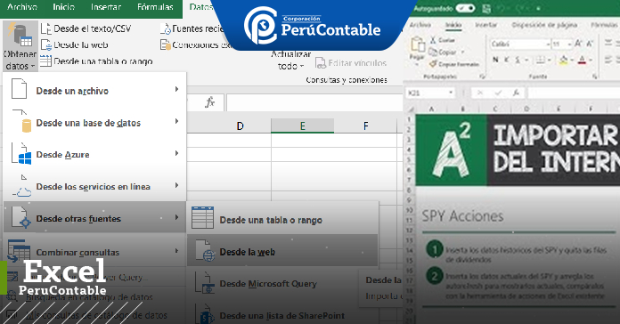 Como importar datos de una web a Excel