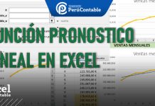 Función Pronostico Lineal en Excel Función Pronostico Lineal en Excel