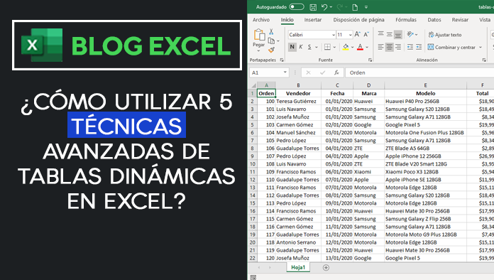 COMO UTILIZAR 5 TÉCNICAS AVANZADAS DE TABLAS DINÁMICAS EN EXCEL