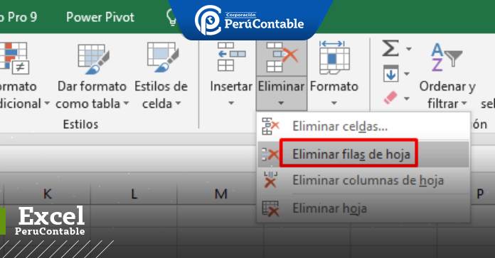 CÓMO ELIMINAR FILAS EN BLANCO EN EXCEL