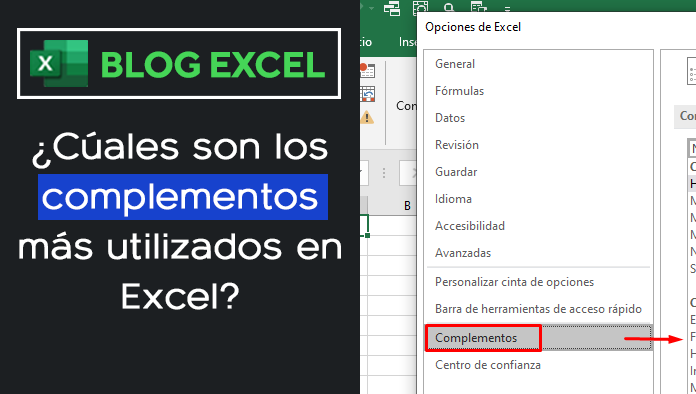 ¿Cúales son los complementos más utilizados en Excel?