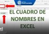 EL CUADRO DE NOMBRES EN EXCEL EL CUADRO DE NOMBRES EN EXCEL