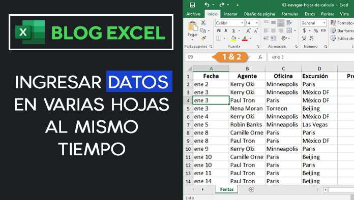 INGRESAR DATOS EN VARIAS HOJAS AL MISMO TIEMPO