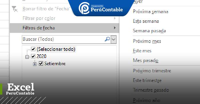 ¿CÓMO FILTRAR FECHAS EN EXCEL?