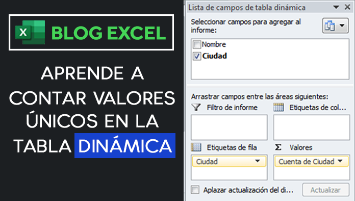 CONTAR VALORES ÚNICOS EN LA TABLA DINÁMICA