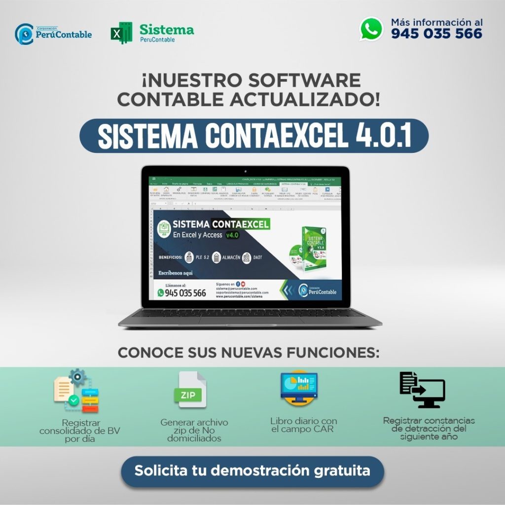 SOFTWARE CONTABLE ACTUALIZADO CONTAEXCEL
