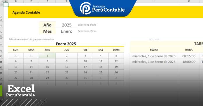 Macro en Excel para Agenda Contable